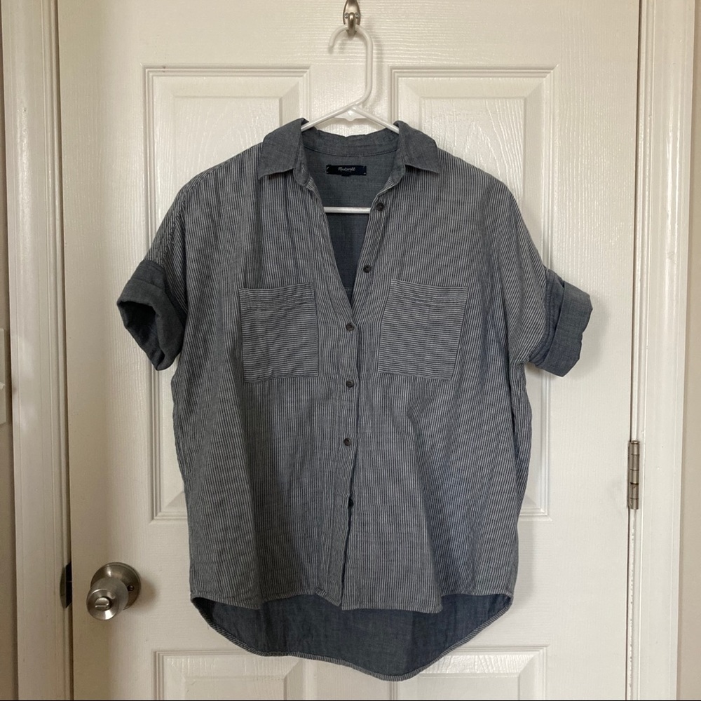 madewell courier shirt in lilydale stripe
